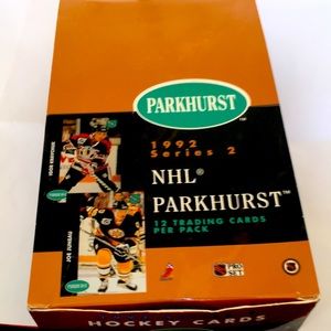 1992 parkhurst brand new box hockey cards